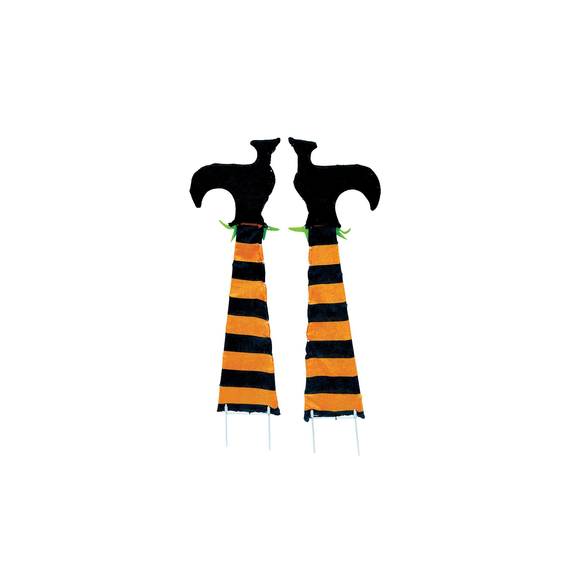 3ft. LED Spooky Town Upside Down Witch Legs